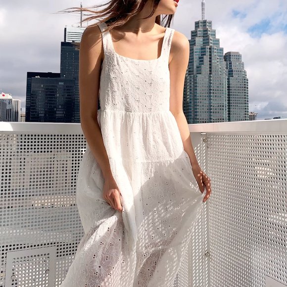Wilfred Sojourn Eyelet Dress - Picture 1 of 9
